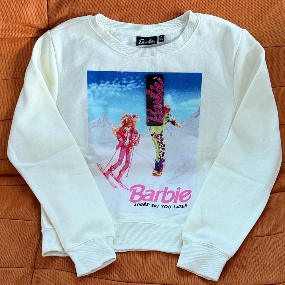 Barbie Kids Ski Adventure Graphic Tee - White Size M